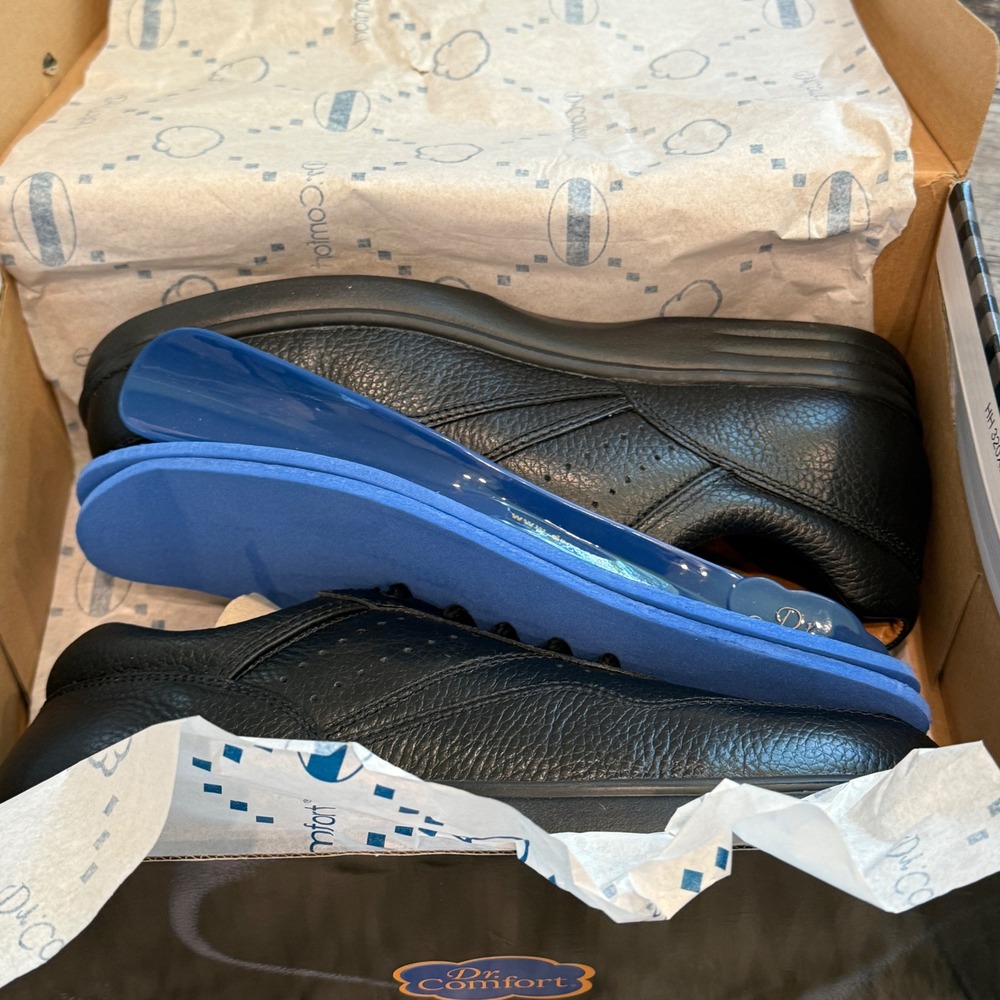 Dr.‎ Comfort Patty Black Leather Walking Shoes Comfort Womens Size 10EEE NEW - Picture 3 of 16